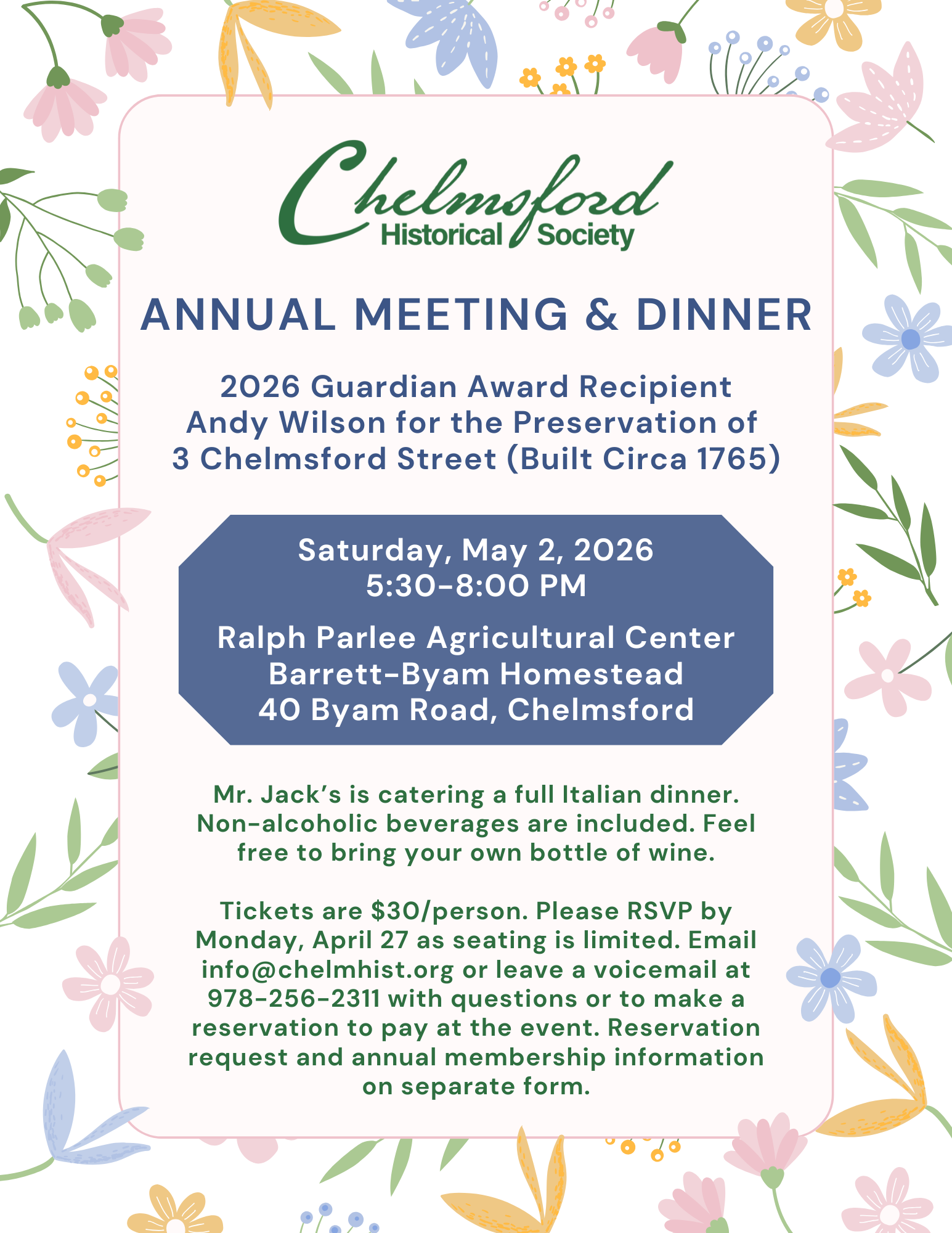 Annual Meeting Flyer